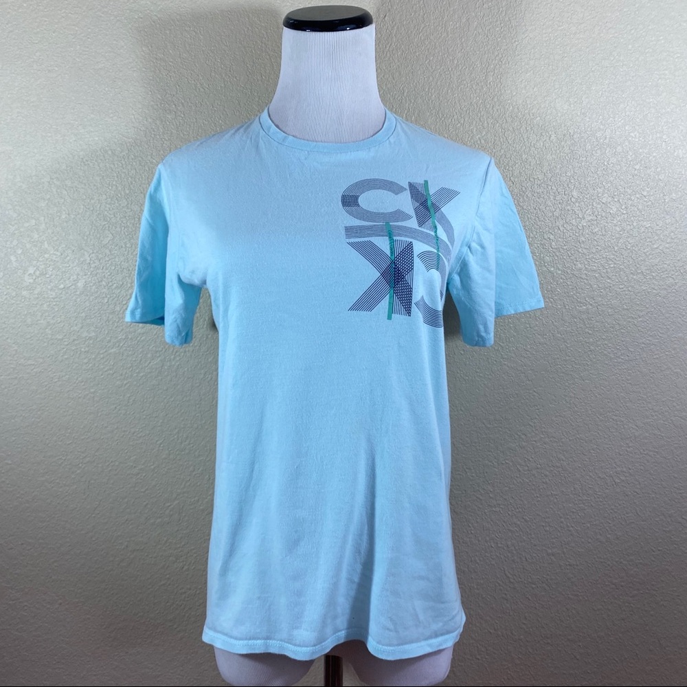 Calvin Klein baby blue logo tee!